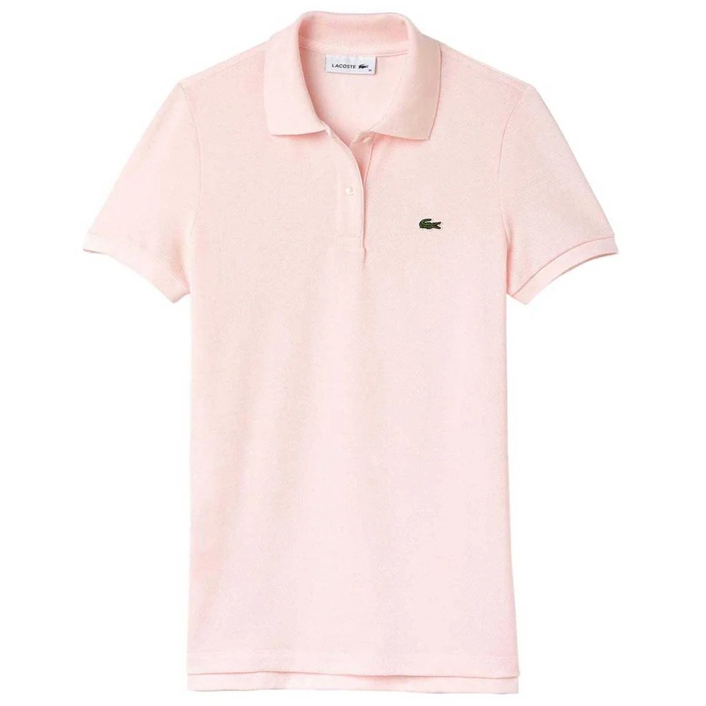 Lacoste Women's Cotton Petit Piqué Polo Shirt Regular Fit Size L